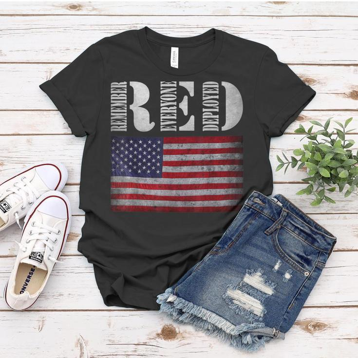 Remember Everyone Deployed Red Friday Us Military Support Women T-shirt Unique Gifts
