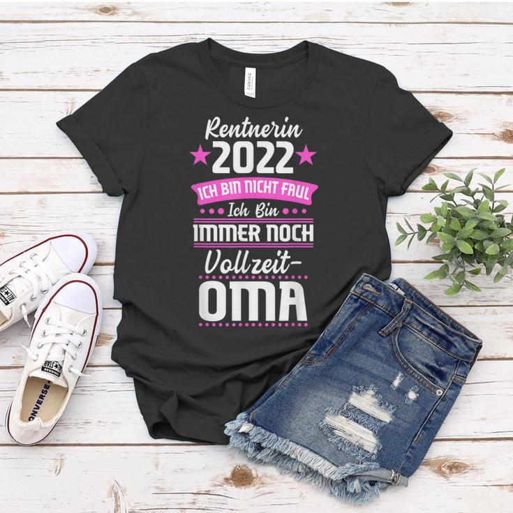 Rentnerin 2022 Vollzeit-Oma Rentnerin 2022 Oma Frauen Tshirt Lustige Geschenke