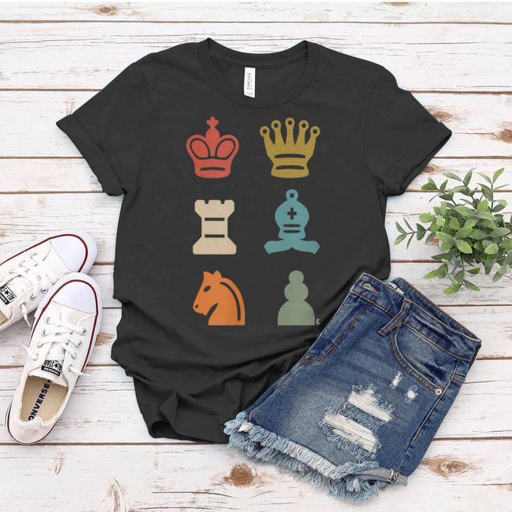 Schach Schachmatt Schachbrett Brettspiel Strategie Taktik Frauen Tshirt Lustige Geschenke