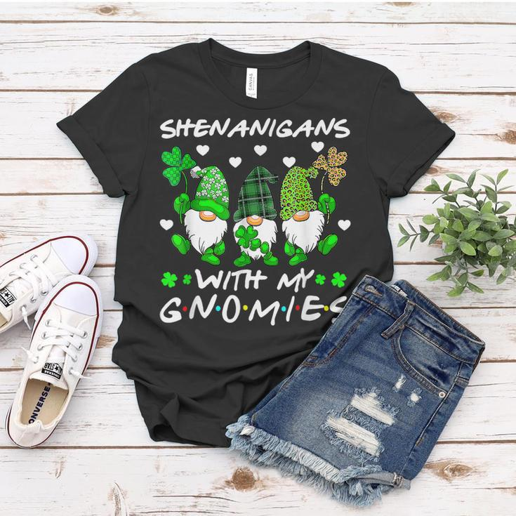 Shenanigans With My Gnomies Shamrock Happy St Patricks Day Women T-shirt Unique Gifts