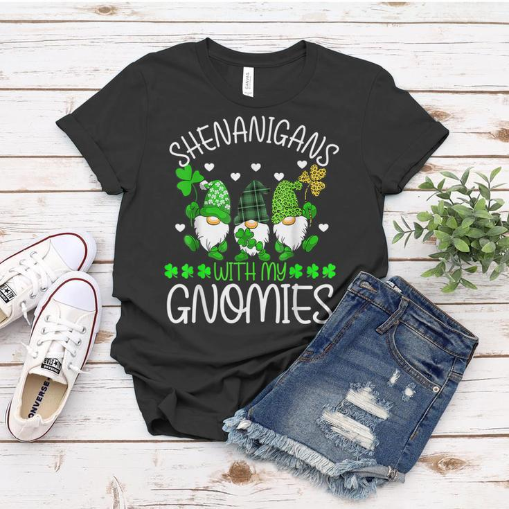 Shenanigans With My Gnomies St Patricks Day Gnome Shamrock Women T-shirt Funny Gifts