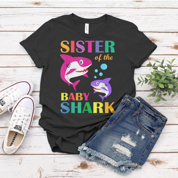 Sister Of The Baby Birthday Shark Sister Shark Mothers Day Women T-shirt Unique Gifts