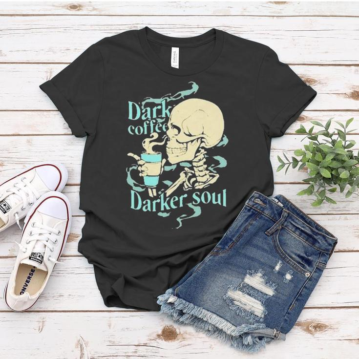 Skull Dark Coffee Darker Soul Women T-shirt Unique Gifts