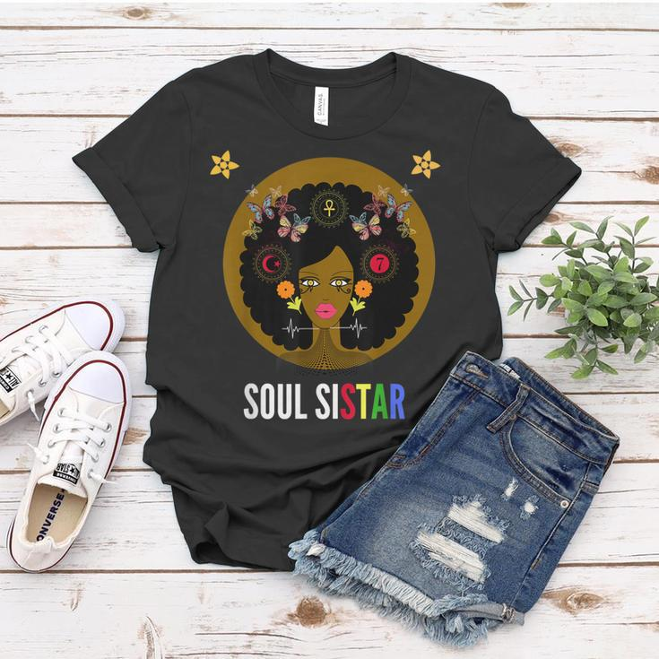 Soul Sister Sistar Black Girl Magic Melanin Women T-shirt Unique Gifts