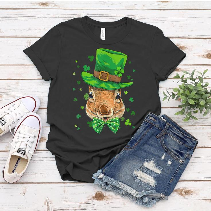 St Patricks Day Leprechaun Squirrel Rodents Shamrock Irish Women T-shirt Funny Gifts