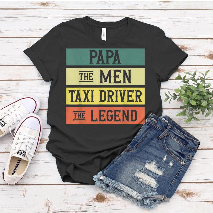 Taxifahrer Taxifahrer Retro Dad Papa Legend Frauen Tshirt Lustige Geschenke