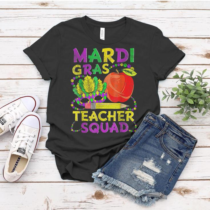 Teacher Mardi Gras 2023 Teacher Squad Family Matching Funny Women T-shirt Funny Gifts