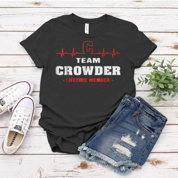 Team Crowder Lifetime Member Surname Last Name Women T-shirt Funny Gifts