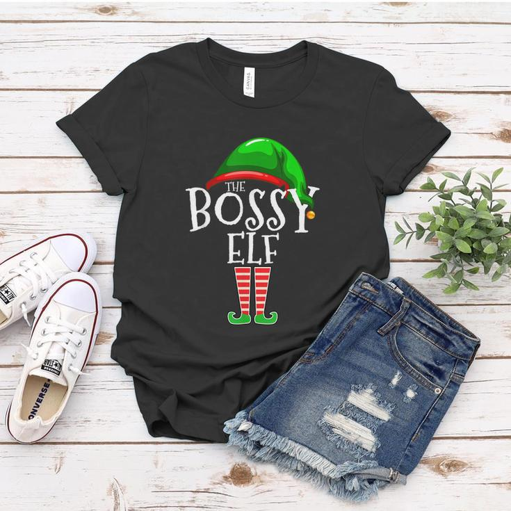 The Bossy Elf Group Matching Family Christmas Gift Funny Women T-shirt Unique Gifts