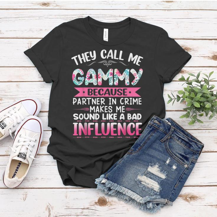 They Call Me Gammy Because Partner In Crime Funny Mothers Women T-shirt Funny Gifts