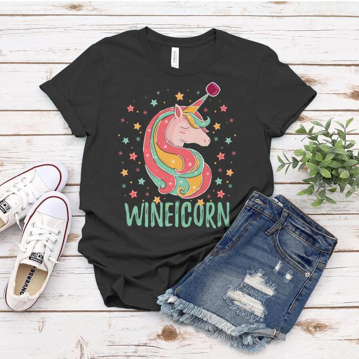 Unicorn Team Wine Drinking Squad Wineicorn Novelty Women T-shirt Unique Gifts
