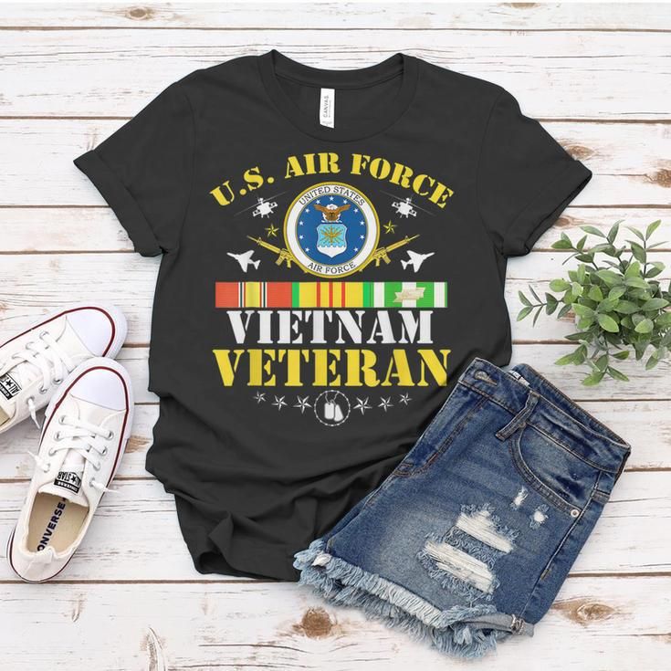 Us Air Force Vietnam Veteran Usa Flag Vietnam Vet Flag Women T-shirt Funny Gifts