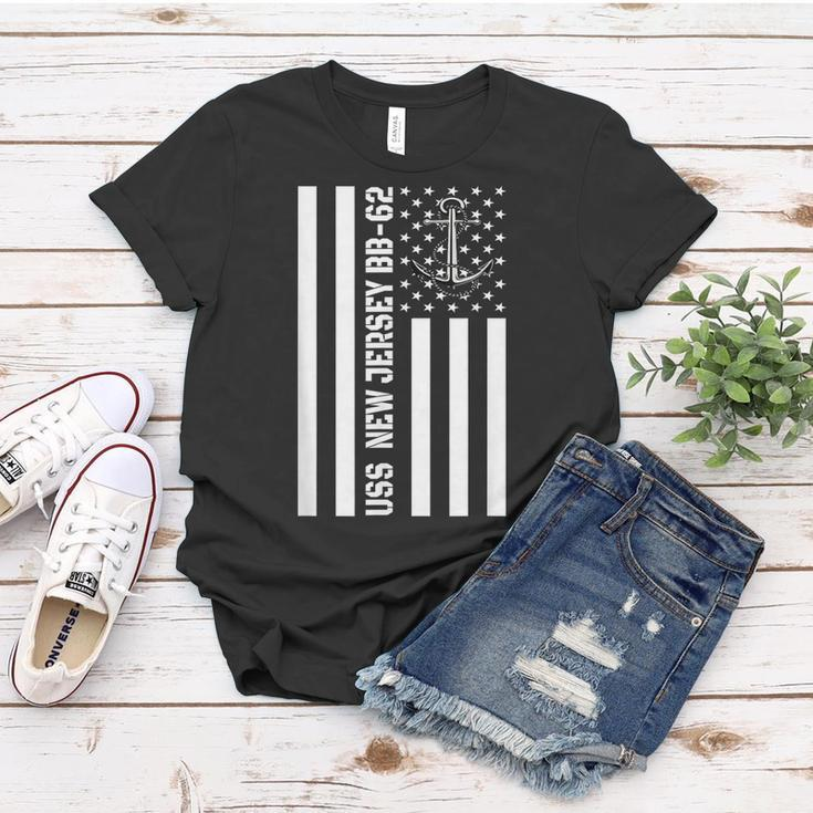 Uss New Jersey Bb-62 Battleship Veterans Day Father Grandpa Women T-shirt Funny Gifts