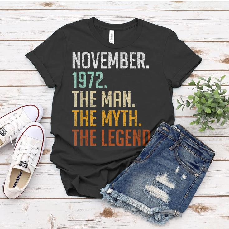 Vintage 1972 Mann Mythos Legende Frauen Tshirt zum 50. Geburtstag Lustige Geschenke