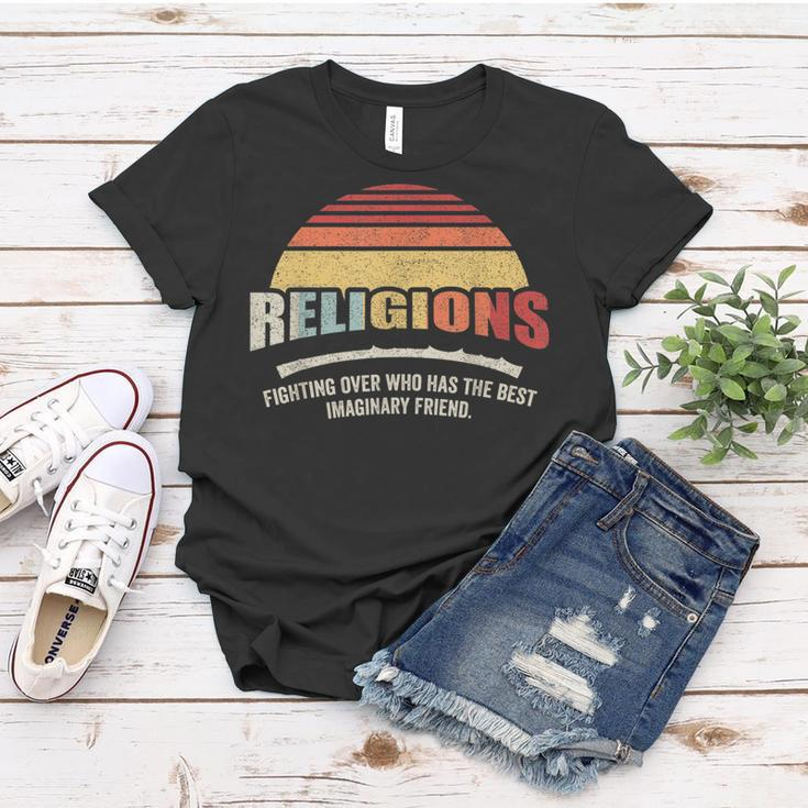Vintage Retro Religions Sarcastic Def For Atheist Science Women T-shirt Unique Gifts