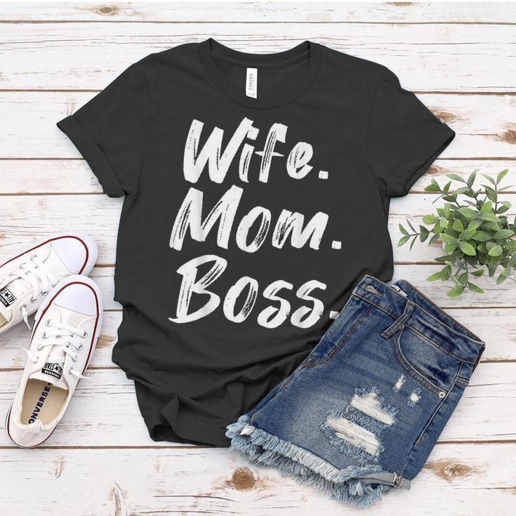 Wife Mom Boss Mama Mutter Muttertag Frauen Tshirt Lustige Geschenke