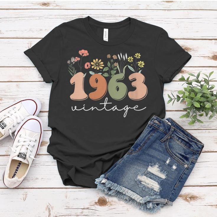 Womens 60 Years Old Vintage 1963 60Th Birthday Wildflower Women Women T-shirt Unique Gifts