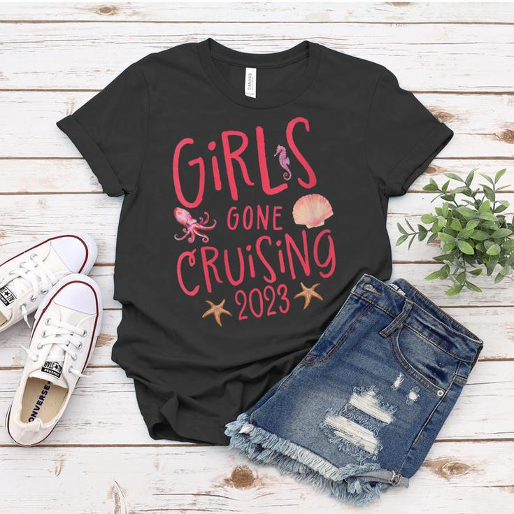 Womens Girls Gone Cruising 2023 Girls Cruise Women T-shirt Unique Gifts
