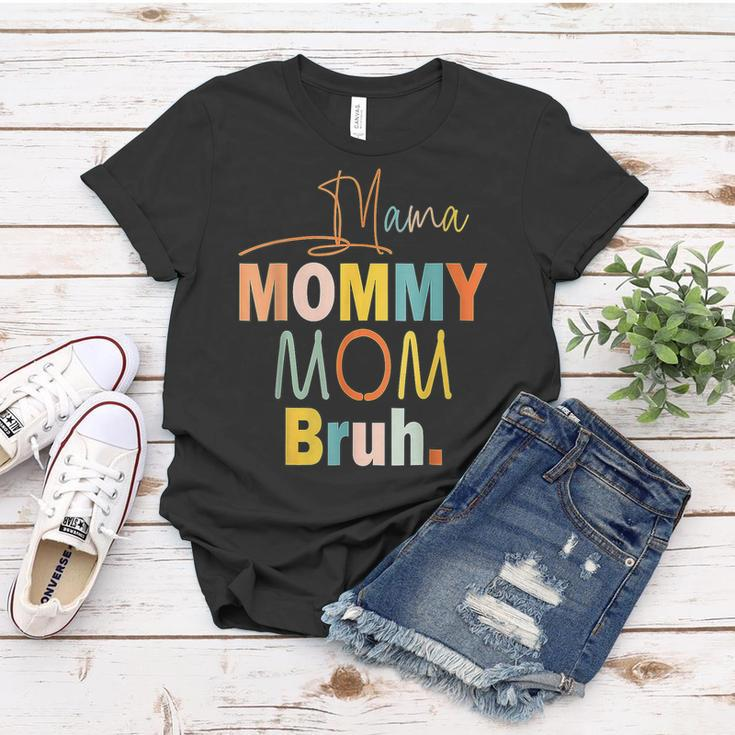 Womens Mama Mommy Mom Bruh Mommy And Me Funny Boy Mom Life Women T-shirt Personalized Gifts