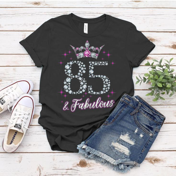Womens Womens 85 And Fabulous 1935 85Th Birthday Gift Women T-shirt Unique Gifts