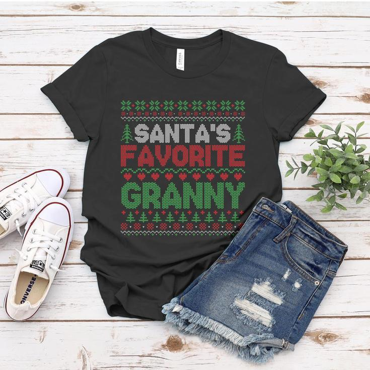 Xmas Santas Favorite Granny Funny Ugly Christmas Sweater Funny Gift Women T-shirt Unique Gifts