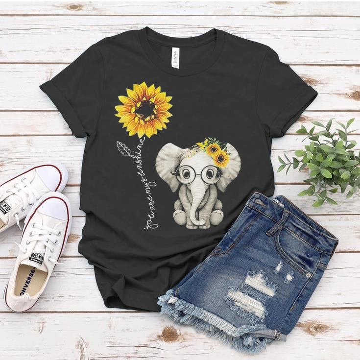 You Are My Sunshine Hippie Sunflower Elephant Gift Friend Women T-shirt Funny Gifts