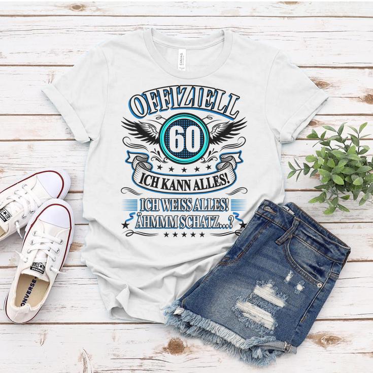 60 Geburtstag Lustig Offiziell 60 Ich Kann AllesSchatz Frauen Tshirt Lustige Geschenke