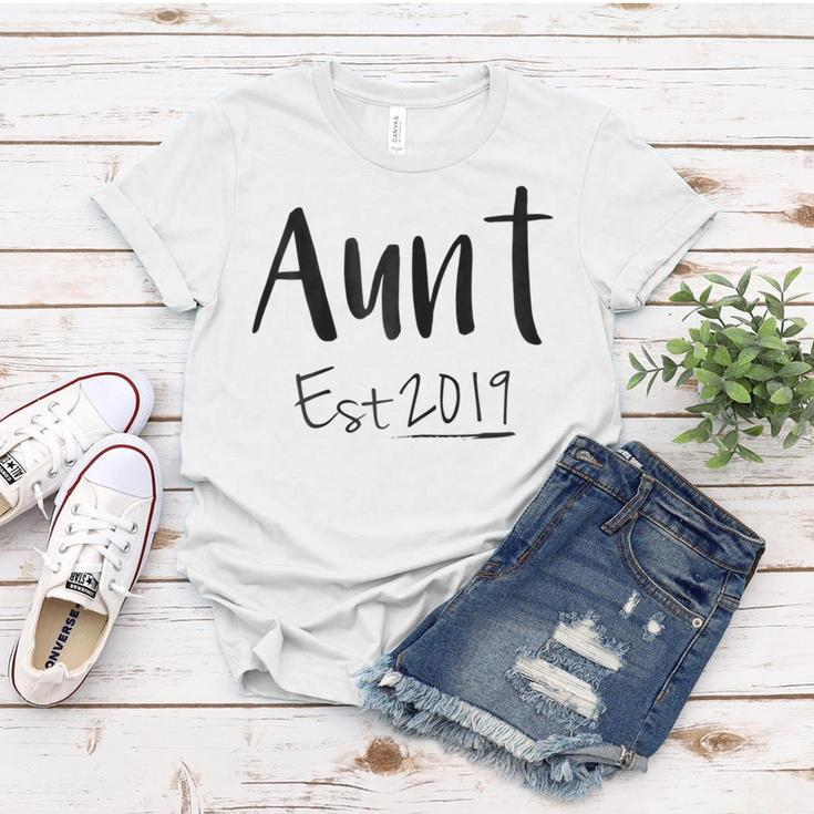 Aunt 2019 Pregnancy Announcement To Aunt Gift Gift For Womens Women T-shirt Unique Gifts