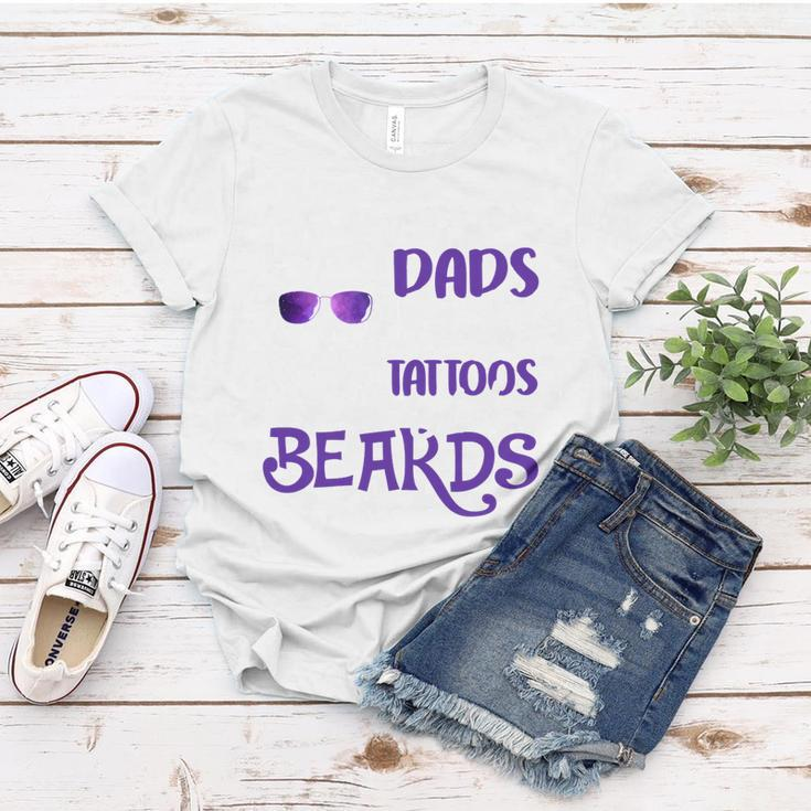 Awesome Dads Have Tattoos And Beards V3 Women T-shirt Unique Gifts
