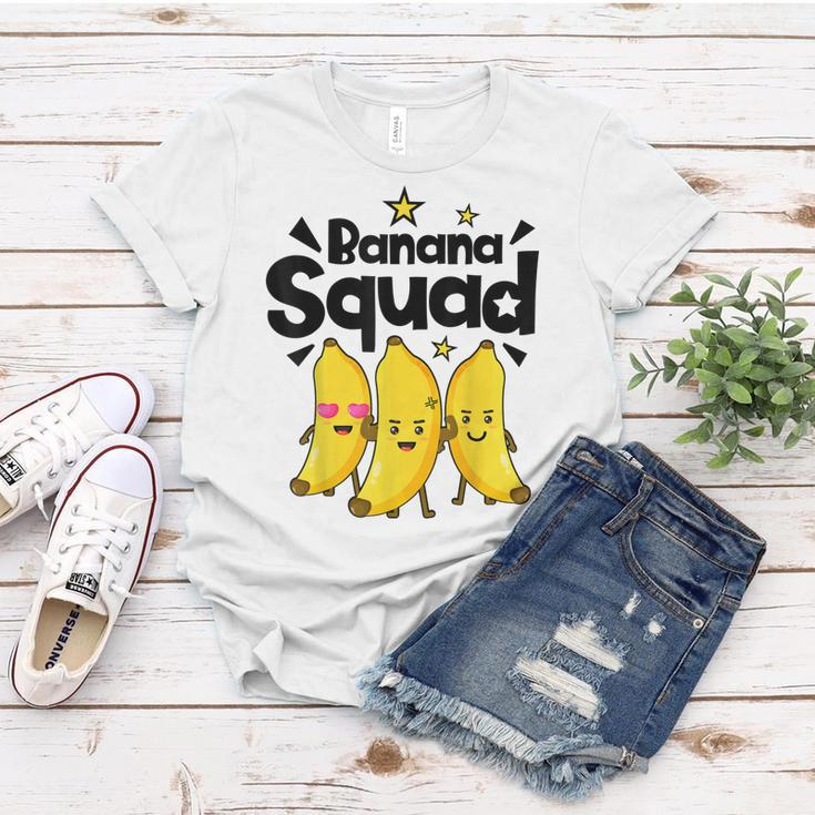 Banana Squad Funny Men Women Boys Vegan Fruit Food Lovers Women T-shirt Unique Gifts