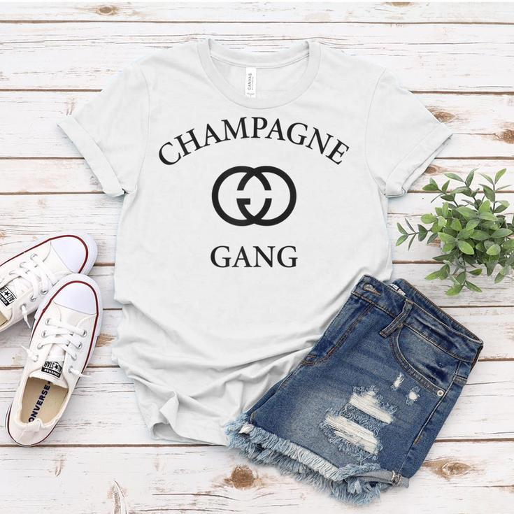 Champagne Gang Gift Mom Womens Girlfriend Funny Mothers Gift For Womens Women T-shirt Unique Gifts