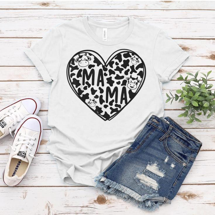 Cow Mama Birthday Family Matching Mothers Day Boy Girls Farm Women T-shirt Unique Gifts