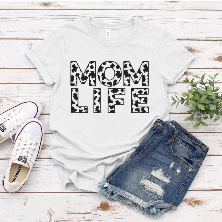 Cow Print Farm Life Mom Life Mama Mothers Day Mothers Day Women T-shirt Unique Gifts