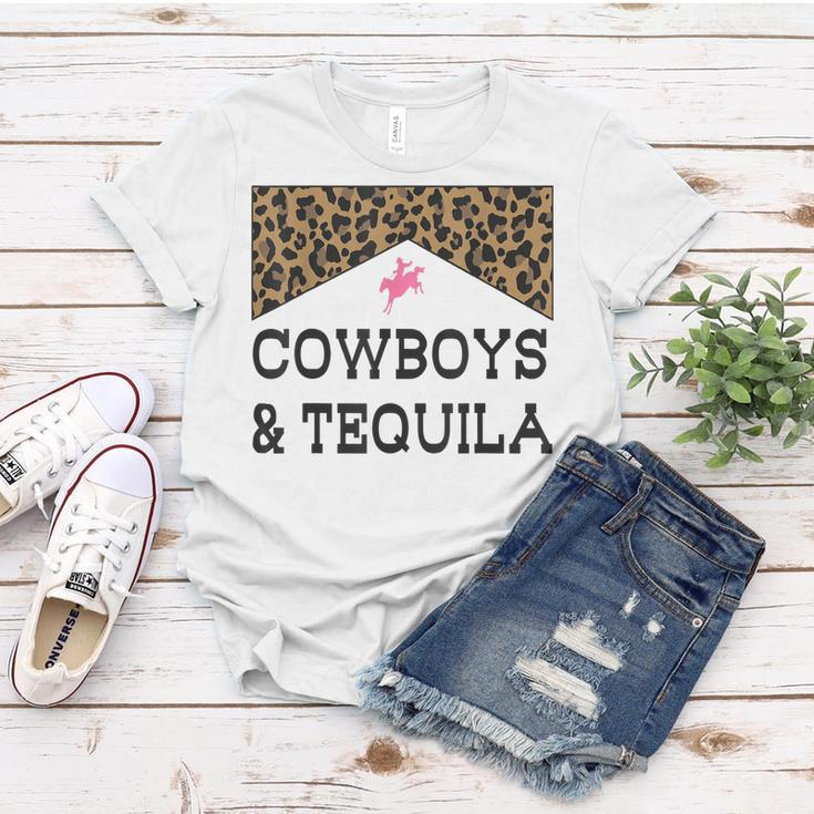 Cowboys And Tequila Western Funny Tequila Drinking Lover Women T-shirt Unique Gifts