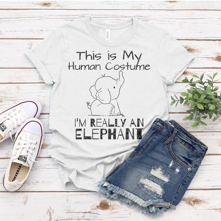This Is My Echthaar Kostüm Ich Bin Wirklich Ein Elefant Frauen Tshirt Lustige Geschenke
