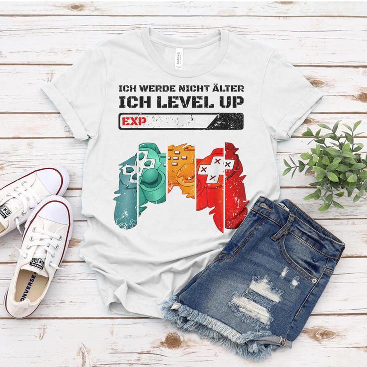 Gaming Zocken Konsole Ps5 Level Up Geburtstag Gamer Spruch V3 Frauen Tshirt Lustige Geschenke