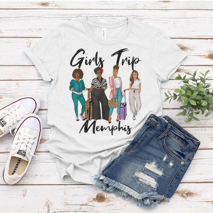 Girls Trip Memphis For Melanin Afro Black Vacation Women Women T-shirt Unique Gifts