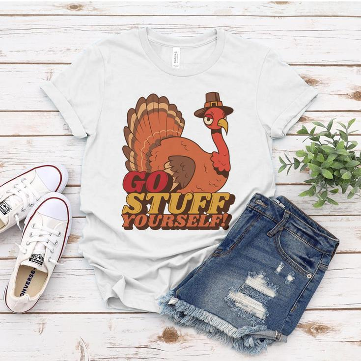 Go Stuff Yourself Funny Thanksgiving Women T-shirt Unique Gifts