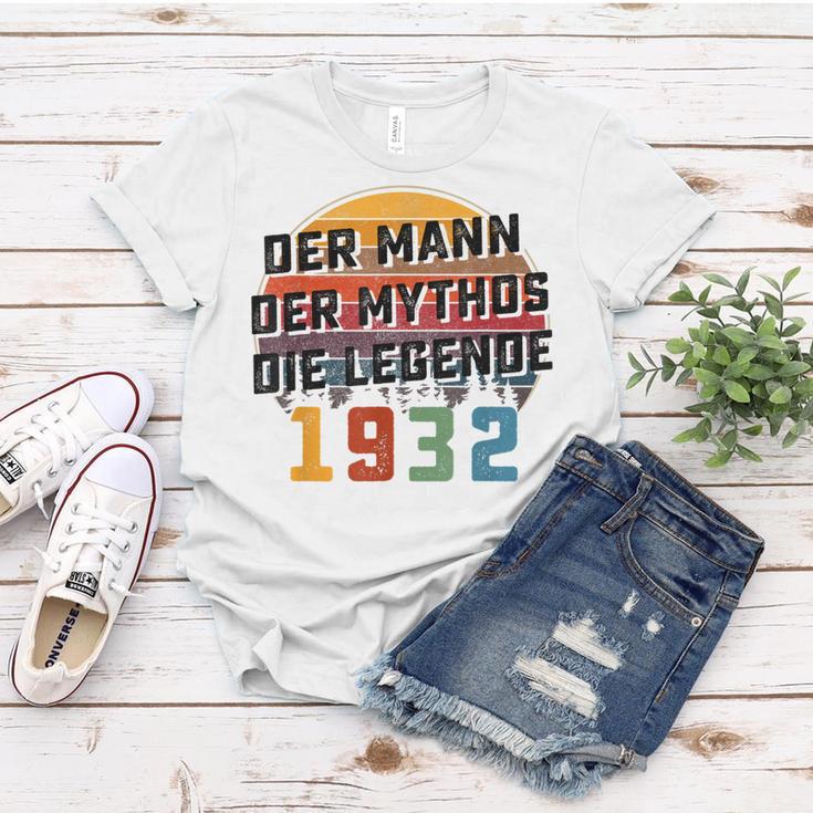 Herren Vintage Der Mann Mythos Die Legende 1932 91 Geburtstag Frauen Tshirt Lustige Geschenke