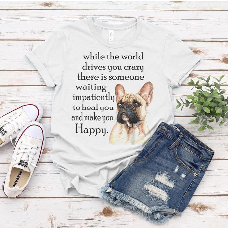 Love French Bulldog Gift For Frenchie Mom Dog Birthday Women T-shirt Unique Gifts