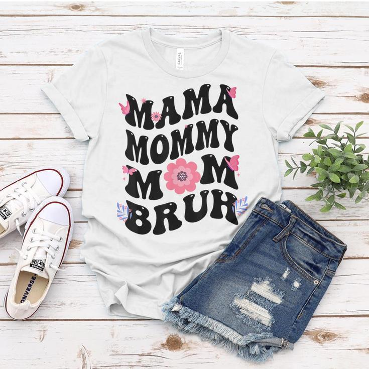 Mama Mommy Mom Bruh Mothers Day Groovy Vintage Funny Mother Women T-shirt Unique Gifts