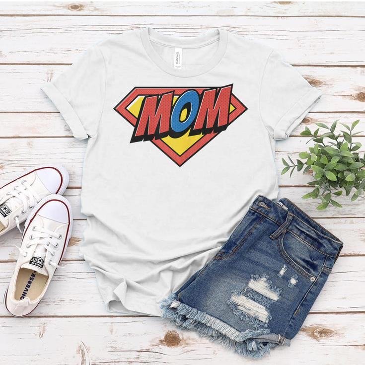 Mom Super Hero Superhero Mothers Day Gift For Womens Women T-shirt Personalized Gifts