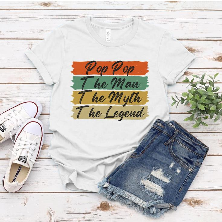 Poppop The Man The Myth The Legend Vintage Daddy Gift Women T-shirt Unique Gifts