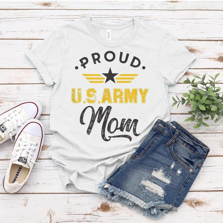 Proud Us Army Mom Family Parents Mother Son Daughter Gift Women T-shirt Unique Gifts