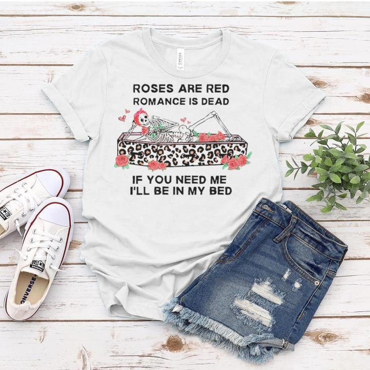 Skull Rose Are Red Romance Is Dead Women T-shirt Unique Gifts