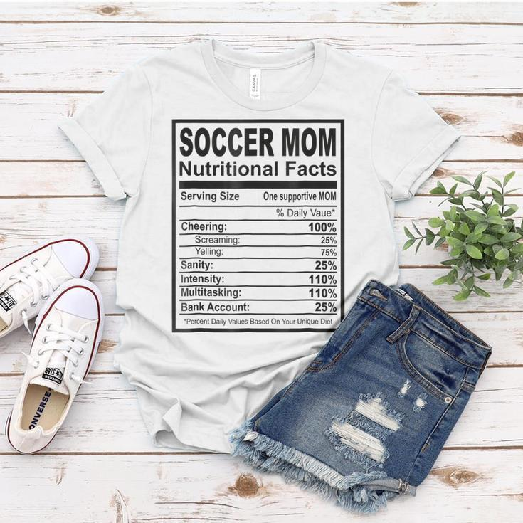 Soccer Mom Nutritional Facts Women T-shirt Unique Gifts