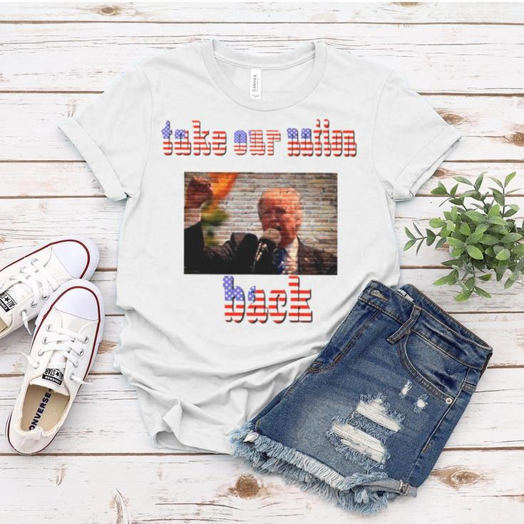 Take Our Nation Back Trump Usa Flag Women T-shirt Unique Gifts