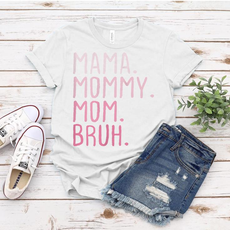 Womens Mama Mommy Mom Bruh Mommy And Me Mom Funny Retro For Women Women T-shirt Unique Gifts