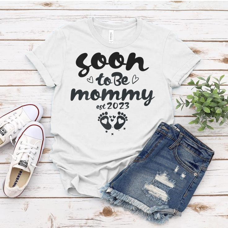 Womens Soon To Be Mommy First Time Mom New Mom Pregnancy Women T-shirt Unique Gifts