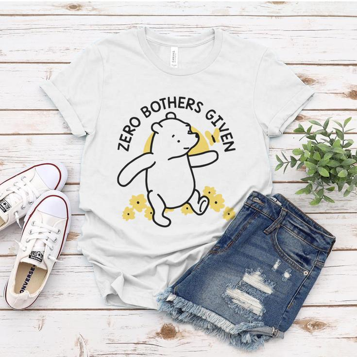 Zero Bothers Given Funny Zero Bothers Given Women T-shirt Unique Gifts